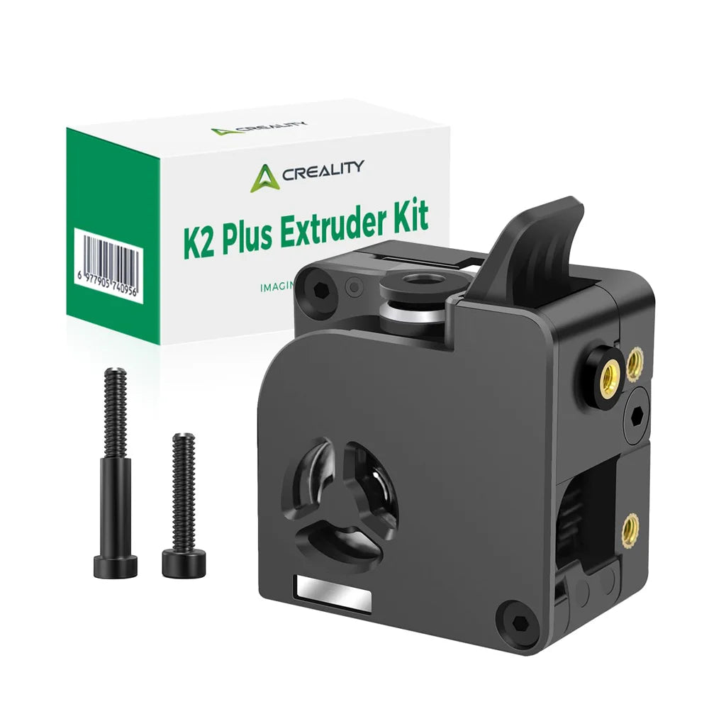 Creality K2 Plus Extruder Kit K2P Extrusionsgetriebe-Ersatz mit Doppelzahnradantrieb für reibungslose Filamentzufuhr, Filamentbrucherkennung