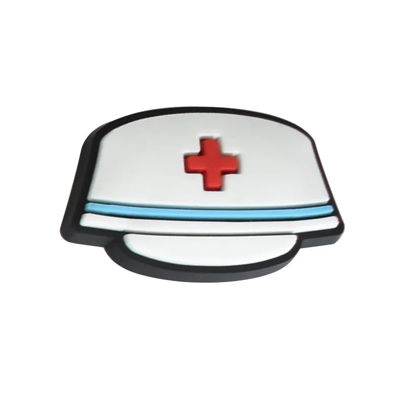 Doctors Nurses Medical Shoe Charms for Crocs Accessories Charms Clogs Bubble Slides Sandals PVC Shoe Decorations Party Gifts
