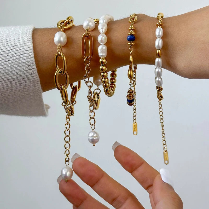2026 Classic Snake Chain Bracelets Women Trend Gold Plated Stainless Steel Cuban Chain Bracelet Trendy Female Gifts Jewelry