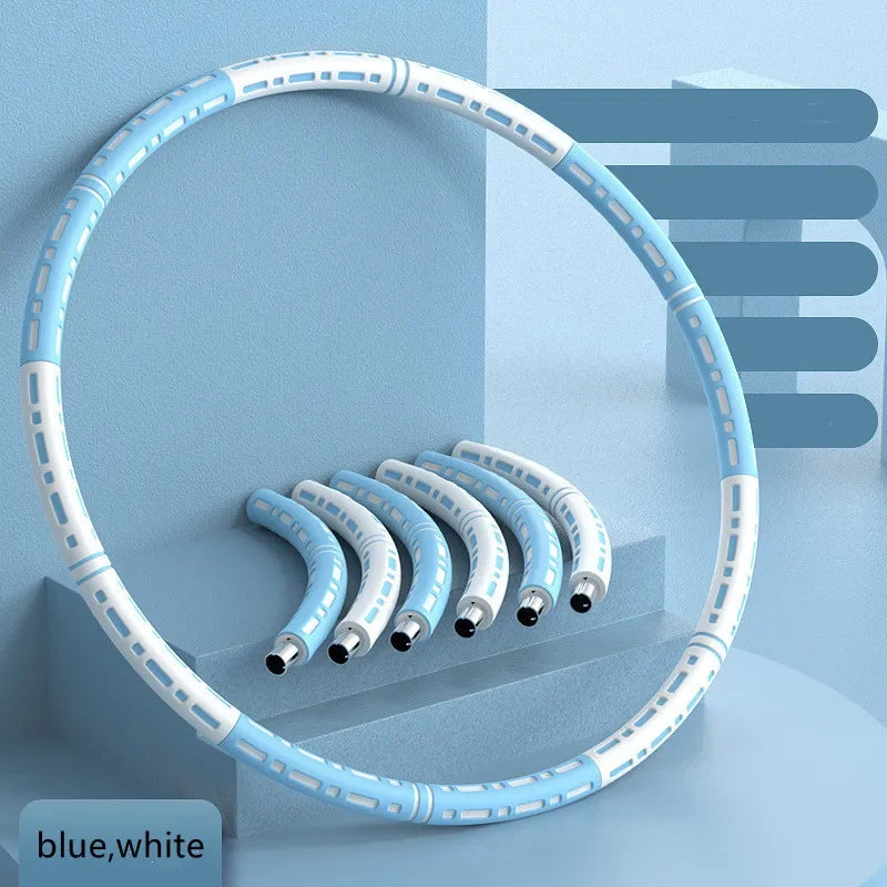 6 section Fitness Excercise Yoga Hoops Home workout Sport Circle Slimming Massage Hoop Gym Accessories Bodybuilding Equipment