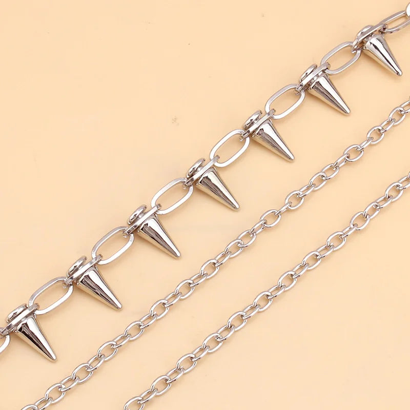 Unisex Hip Hop Punk Rock Metal Waist Chain Pants Key Ring Trousers Chain Wallet Accessory Jeans Jewelry Gift for Men And Women