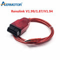 Renolink V1.99/V1.87 For Renault OBD2 ECU Programmer Reno Link 1.94 USB Diagnostic Cable For Renault/Dacia Key Coding/Airbag