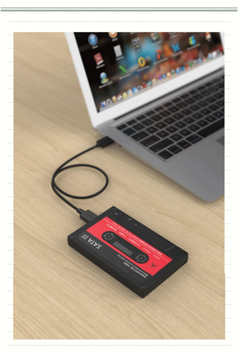 UTHAI T46 New 2.5" External Hard Drive Enclosure, USB 3.0 SATA 5Gbps HDD & SSD  Tape Enclosure UASP for PC Notebook