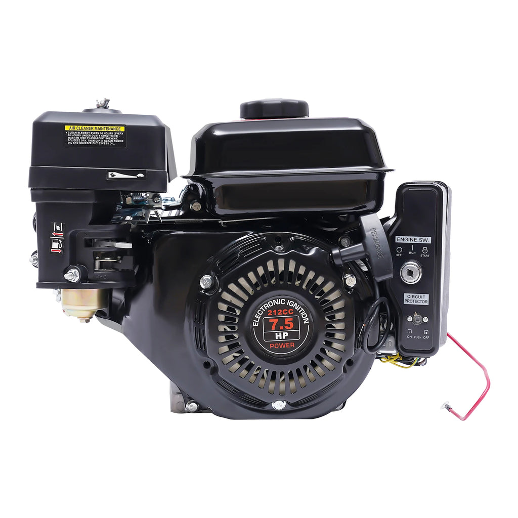 4 Strokes 212cc 7.5HP Gas Engine with Electric Start Upgrade Version For Go Kart Pressure Washers Log Splitters