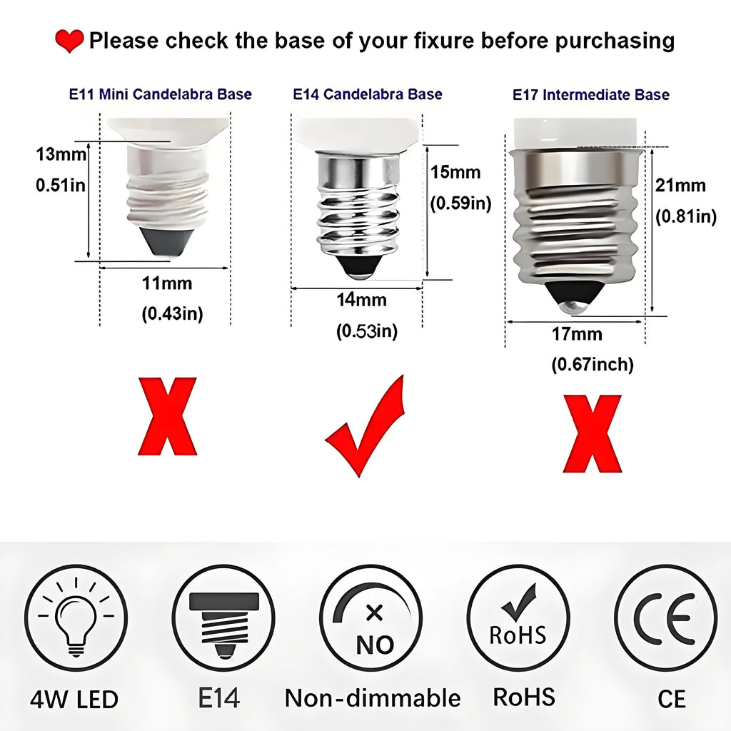 E14 LED Bulb 7W 9W 12W 15W 18W, 220V-240V Bright Mini Corn Light, 2835 SMD, 360° Beam Angle, Replace Halogen Chandelier Bulbs