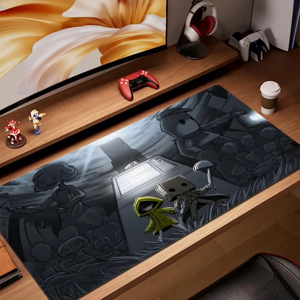 Xxl Mouse Pad Gamer Little Nightmares Pc Cabinet Games Desk Mat Mousepad Anime Computer Desks Office Accessories Keyboard Gaming
