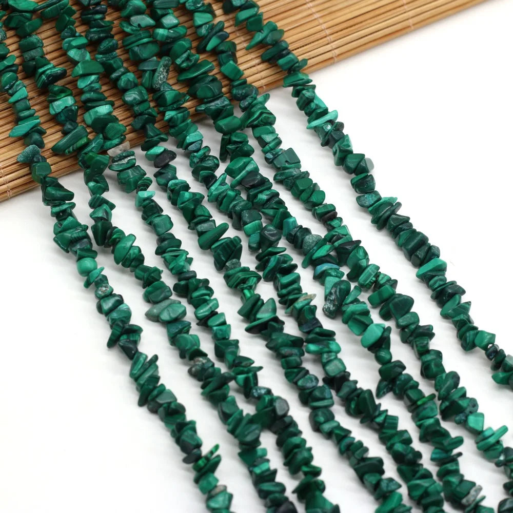 40cm Natural Blue Turquoises Stone Irregular Chips Gravel Loose Beads for Women Bracelet Jewelry Accessories Size 3x5-4x6mm