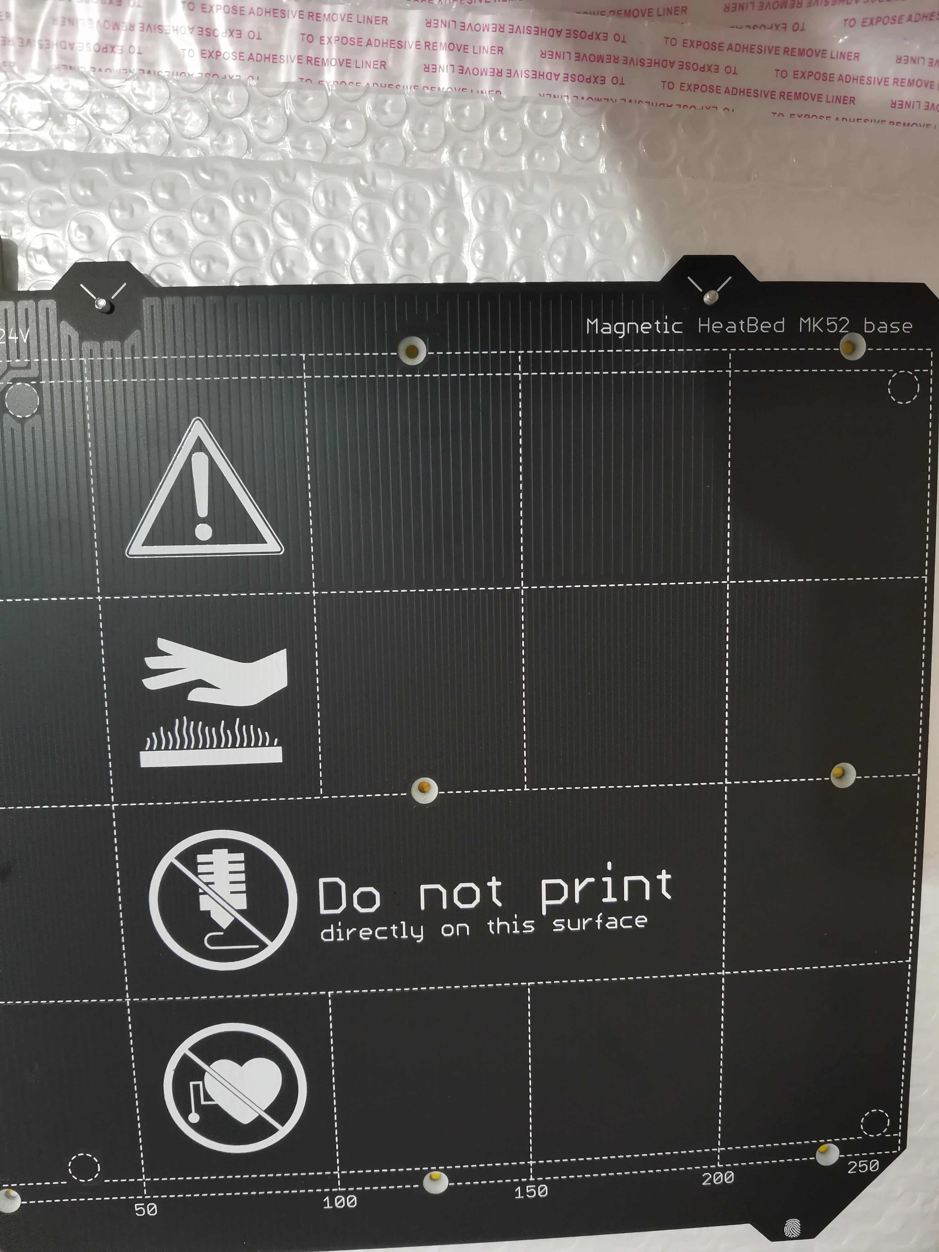 3d Printer Parts Clone Prusa i3 MK3 3d printer heated bed with/no Magnetic MK52 Heatbed bed 24V / 12V Option