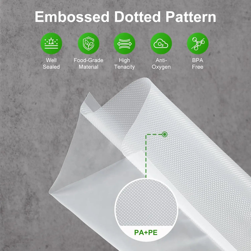Vacuum Packaging Bags for Food 100pcs Food Storage Vacuum Bags for Vacuum Sealer Machine  Food Fresh Long Keeping Empty Bags