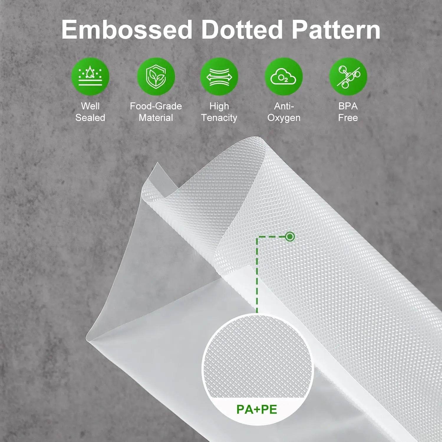 Vacuum Packaging Bags for Food 100pcs Food Storage Vacuum Bags for Vacuum Sealer Machine  Food Fresh Long Keeping Empty Bags