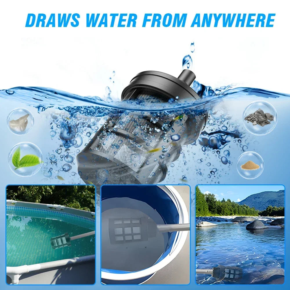 Electric High Pressure Water Gun 60Bar Car Wash Gun Washer Portable Wireless High Pressure Cleaner With Battery Car Cleaning Kit