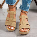 Summer Wedge Sandals for Women 2026 New Fashion Non Slip Beach Shoes Woman Lightweight Casual Platform Plus Size Sandals Women