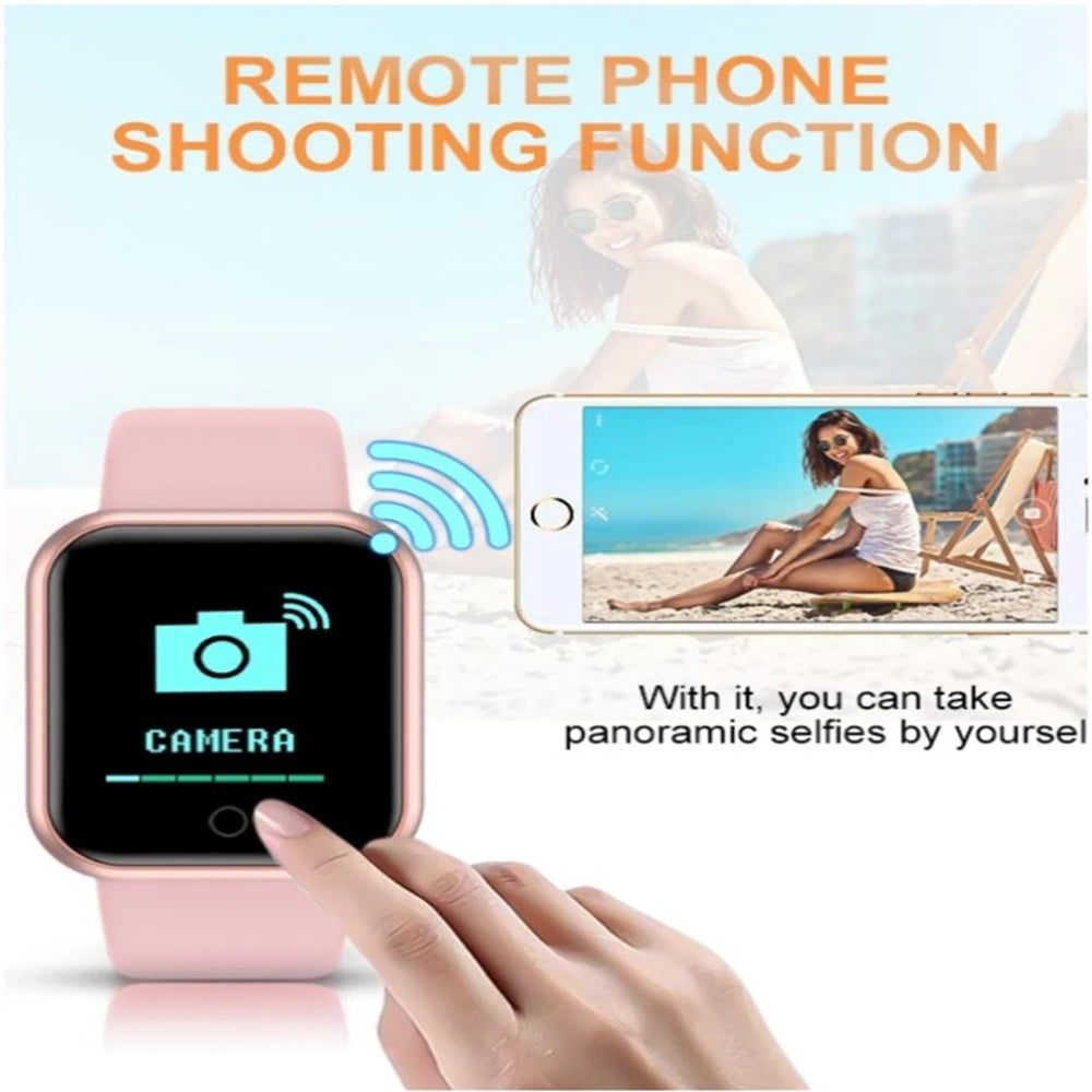 Slimhorlosie Vir Mans Vroue Polshorlosie Bluetooth Koppel Telefoon Musiekspeler Fiksheid Sport Armband Gesondheidsmonitor Digitale Horlosies