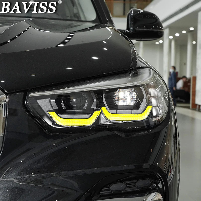 For BMW X5 G05 X6 G06 2019-2021 CSL Yellow DRL Module LED Headlight Unit DRL Driving Light  plug and play 1 pair