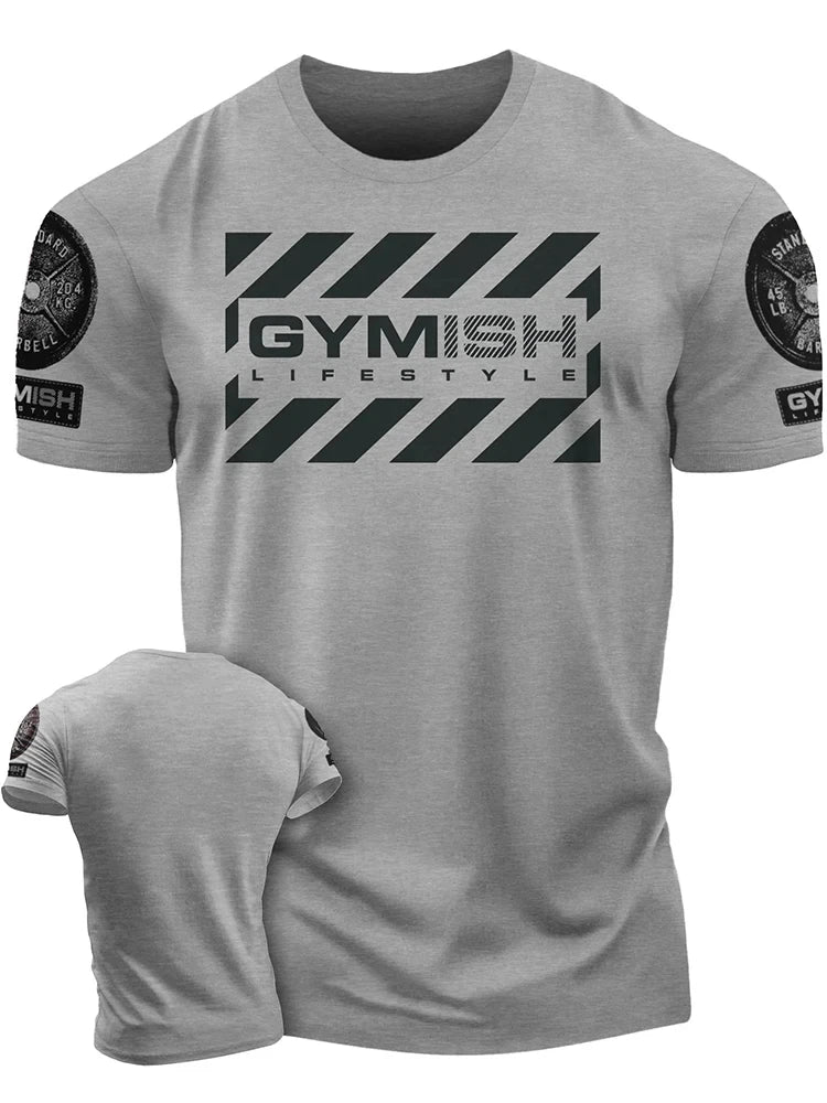 3D printed men's short sleeved T-shirt, comprehensive exercise, fun fitness T-shirt, tough guy, high quality, new style
