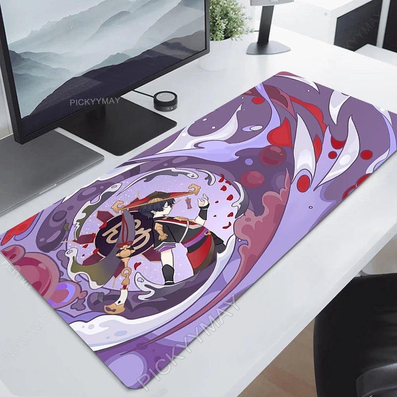 Genshin Impact Mouse Pad Yae MikoGamer Mousepads Gaming Mousepad Keyboard Mat Large  Mouse Pads Big Computer Desk Mats Anime