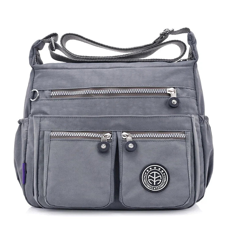Women Nylon Shoulder Bags Female Solid Zipper Luxury Female Handag Designer Messenger Bags Summer Beach Crossbody Bag Sac A Main