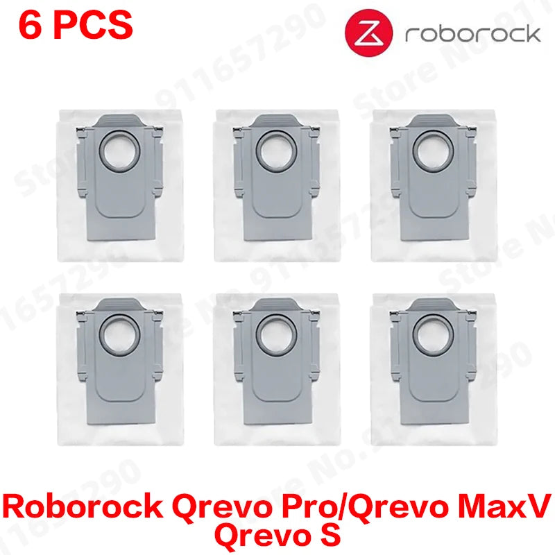 Roborock Qrevo Pro/Qrevo MaxV/Qrevo S Robot Vacuum Spare Parts Main Side Brushes Mop Cloths HEPA Filters Dust Bags Accessories