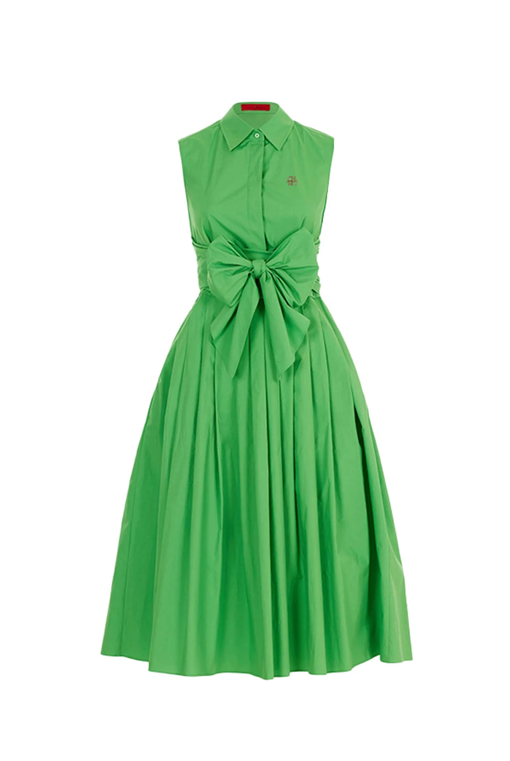 CHCH 2024 Summer New Casual Commuting Elegant Lapel Women's Dress Fashion Solid color Ruched Buttoned V Neck Shirt Dresses