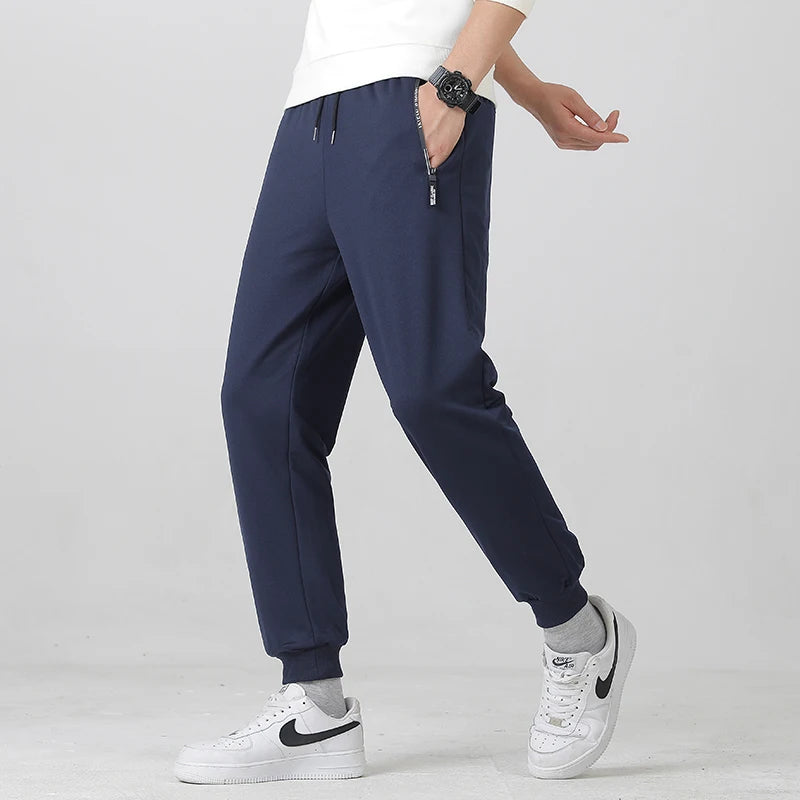 Herren Sommerhose große Größen, Kordelzug, Stretch, Sport-Jogger, Herren, große Übergröße, Reißverschlusstasche, 4XL 5XL 6XL 7XL 8XL, Grau, Schwarz