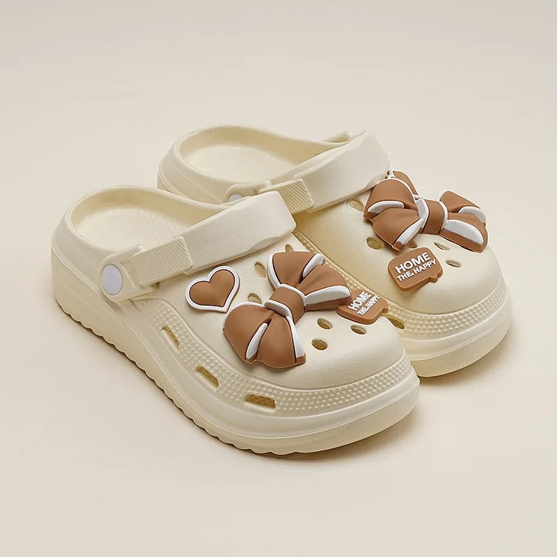 Summer Beach Sandals Unisex Casual Garden Clogs Outdoor Wide Toe Cross Sandals for Ladies Non Slip House Shower Slippers