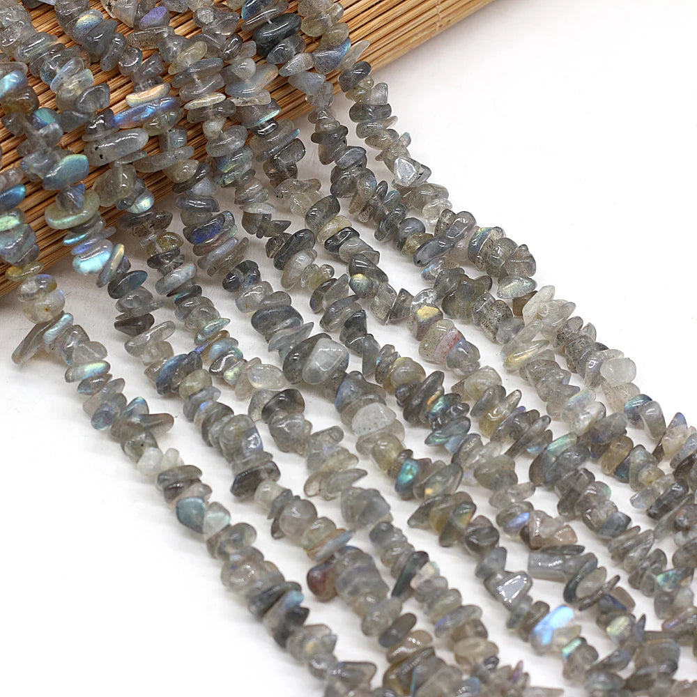 40cm Natural Blue Turquoises Stone Irregular Chips Gravel Loose Beads for Women Bracelet Jewelry Accessories Size 3x5-4x6mm