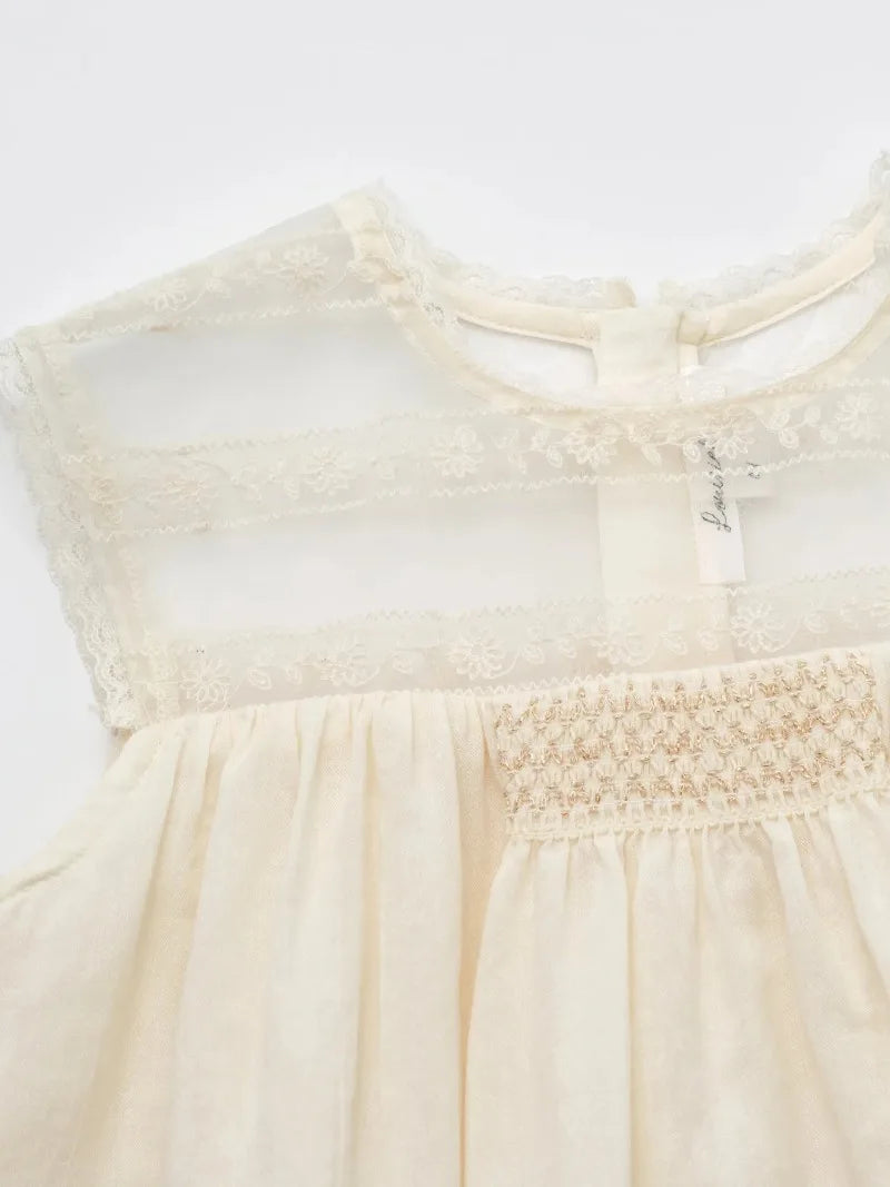 2025 New Elegant Girl Dress LOU Exquisite Embroidery Children Princess Dress Flower Girls Party Dresses Summer Baby Costume