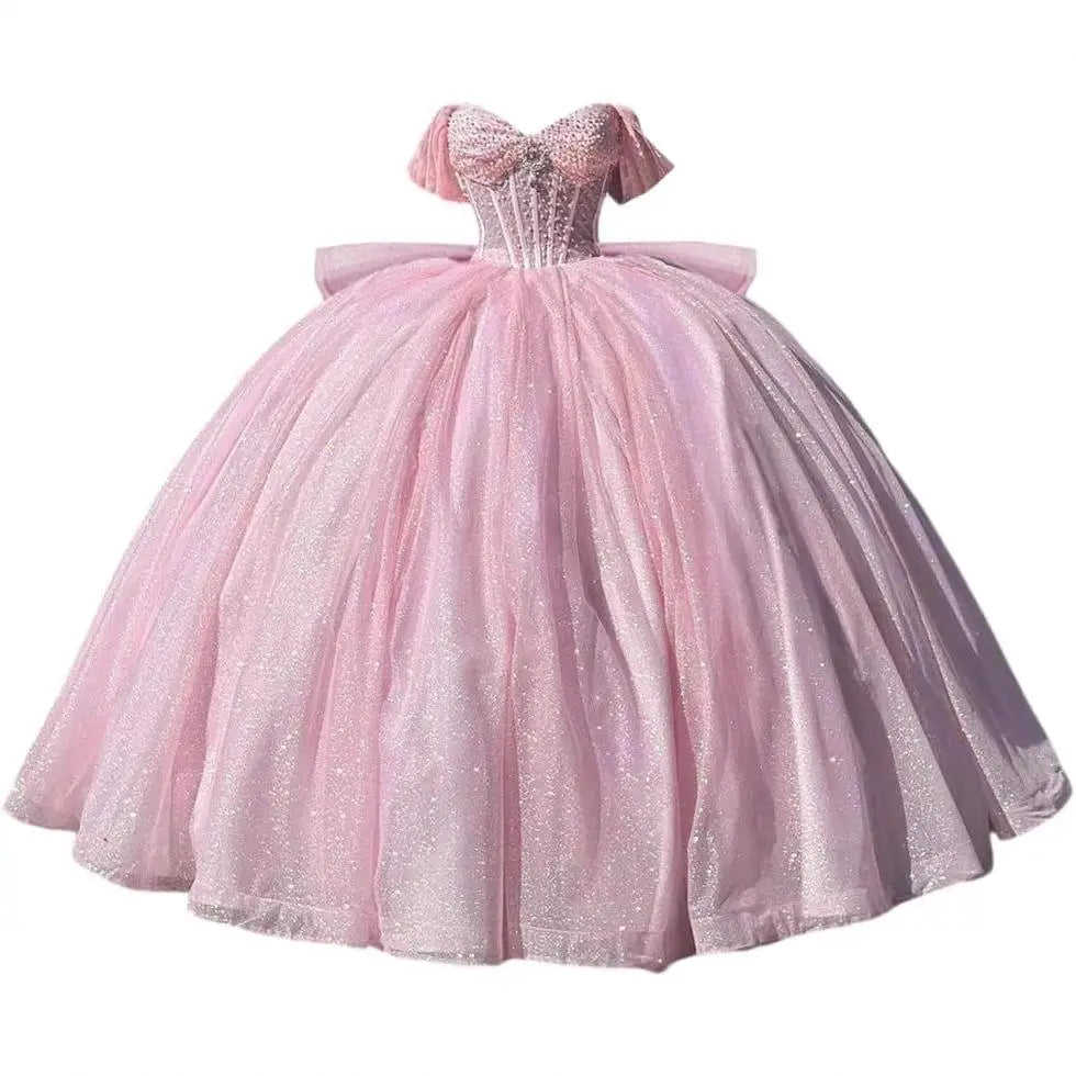 2025 New Quinceanera Dresses Ball Gown Vestidos De 15 Anos Glittering Floor-length Cinderella Princess Party Dresses Customized