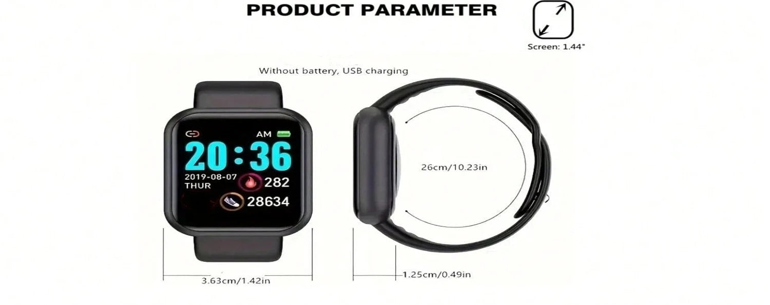 Slimhorlosie Vir Mans Vroue Polshorlosie Bluetooth Koppel Telefoon Musiekspeler Fiksheid Sport Armband Gesondheidsmonitor Digitale Horlosies