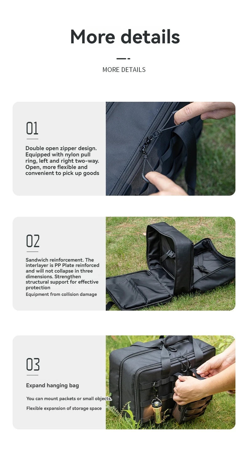 CAMPINGMOON BK-46 Large Capacity Storage Bag Camping IGT Module Collection Storage Bag Outdoor Tactical Packaging Kit