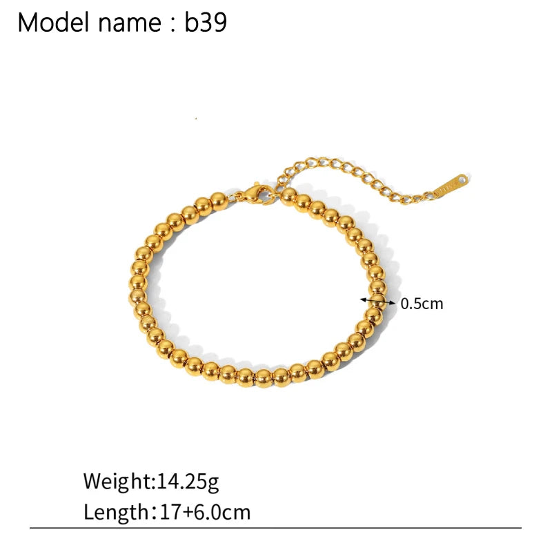 2026 Classic Snake Chain Bracelets Women Trend Gold Plated Stainless Steel Cuban Chain Bracelet Trendy Female Gifts Jewelry