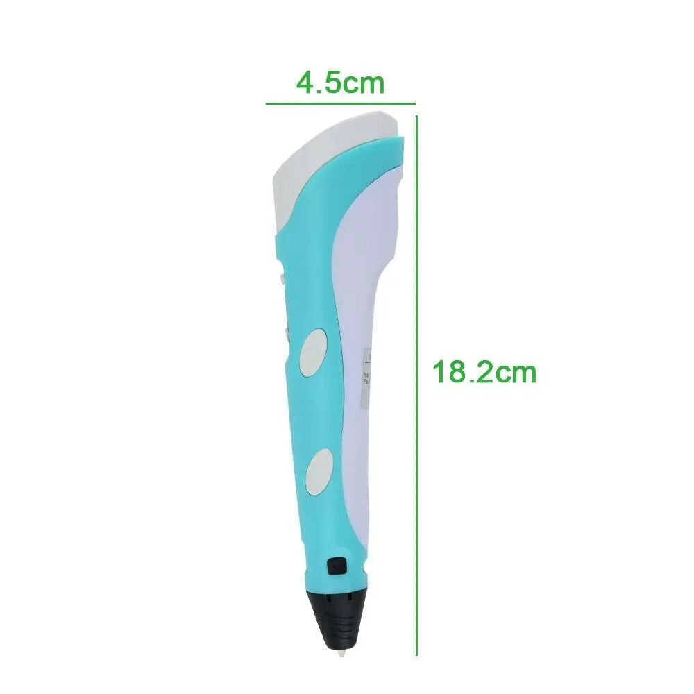3D Printing Pen Arts Printer Set PLA Filament Drawing Print For Kids Adult Creative Toy Gift 36M PLA Filaments +USB 3D Pens