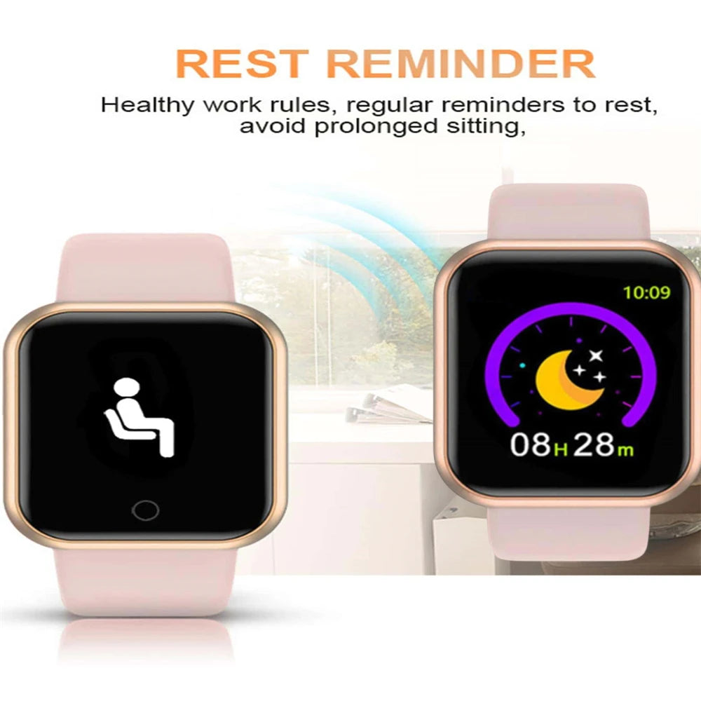 Slimhorlosie Vir Mans Vroue Polshorlosie Bluetooth Koppel Telefoon Musiekspeler Fiksheid Sport Armband Gesondheidsmonitor Digitale Horlosies