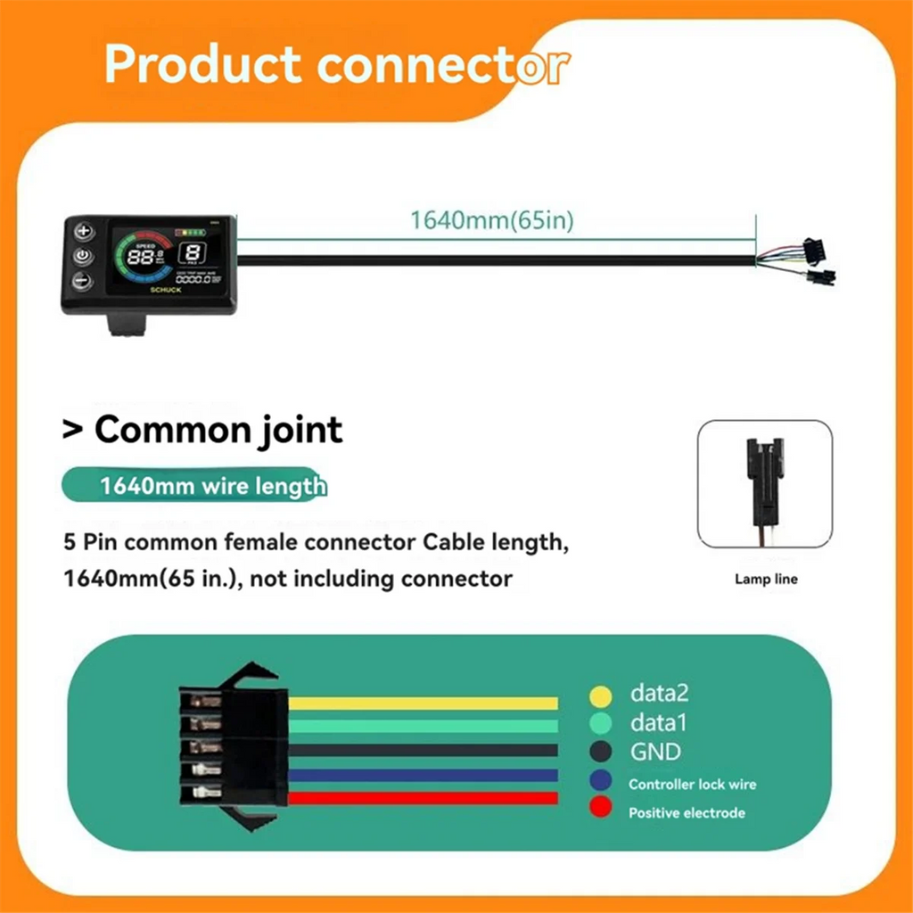 Three Mode Ebike Sine Wave Controller 17A with Speed Limit Function S869 LCD Display Electric Bike Part