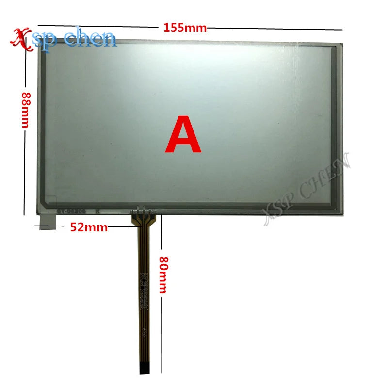 Ffree shipping 155*88 MM Original 6.2 inch LCD screen HSD062IDW1 A00 A01 A02 With touch screen for DVD Car GPS navigation