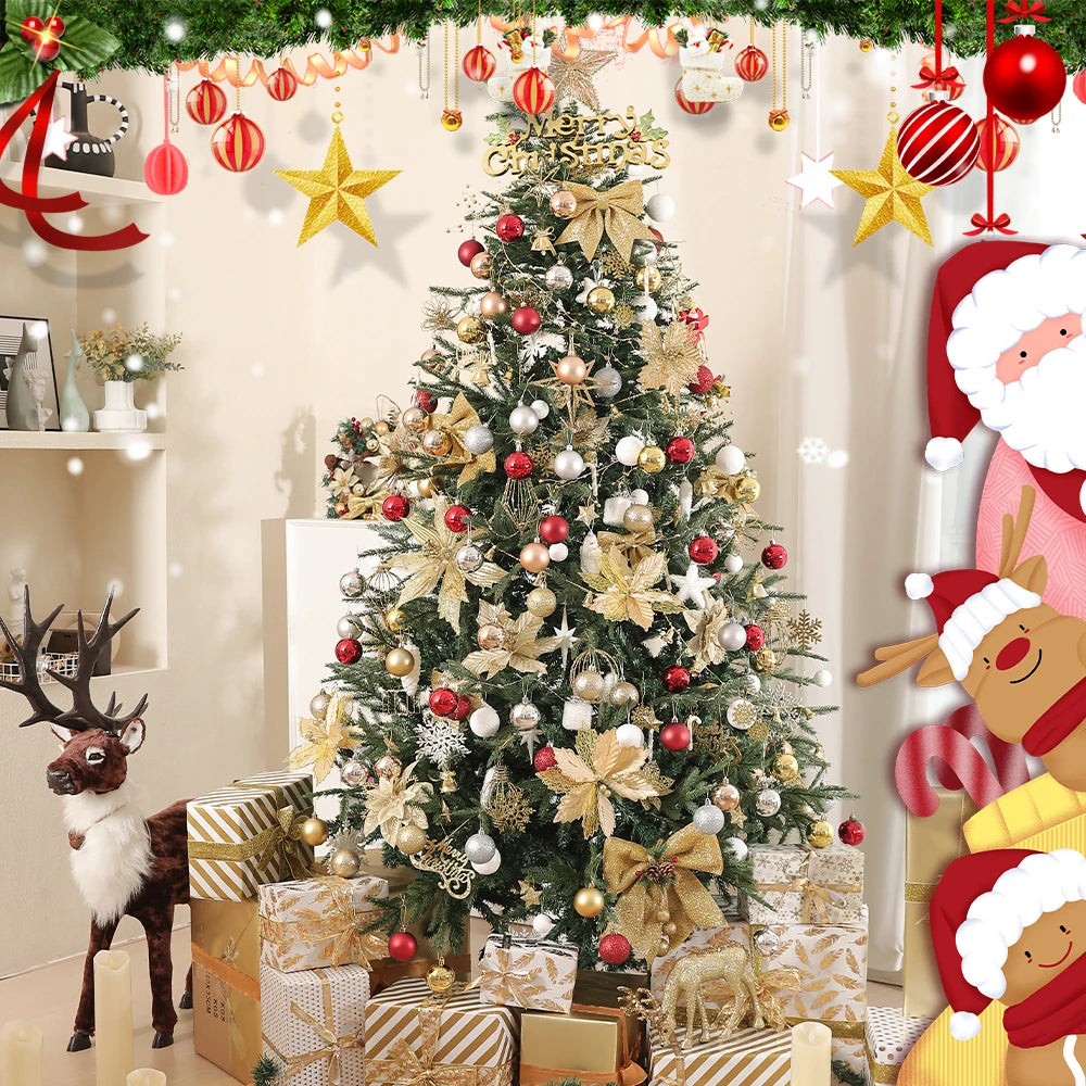 24Pcs/Box 3-4cm Christmas Balls Christmas Tree Ornament Ball Xmas Hanging Tree Pendant Home Party Decor New Year Gifts