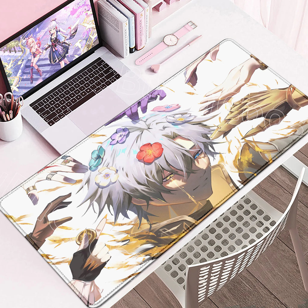 Large Rubber Keyboard Mats Honkai Star Rail Cyrene Castorice Lock Edge Mousepad Chrysos Heir Mouse Pad Game Computer Accessories