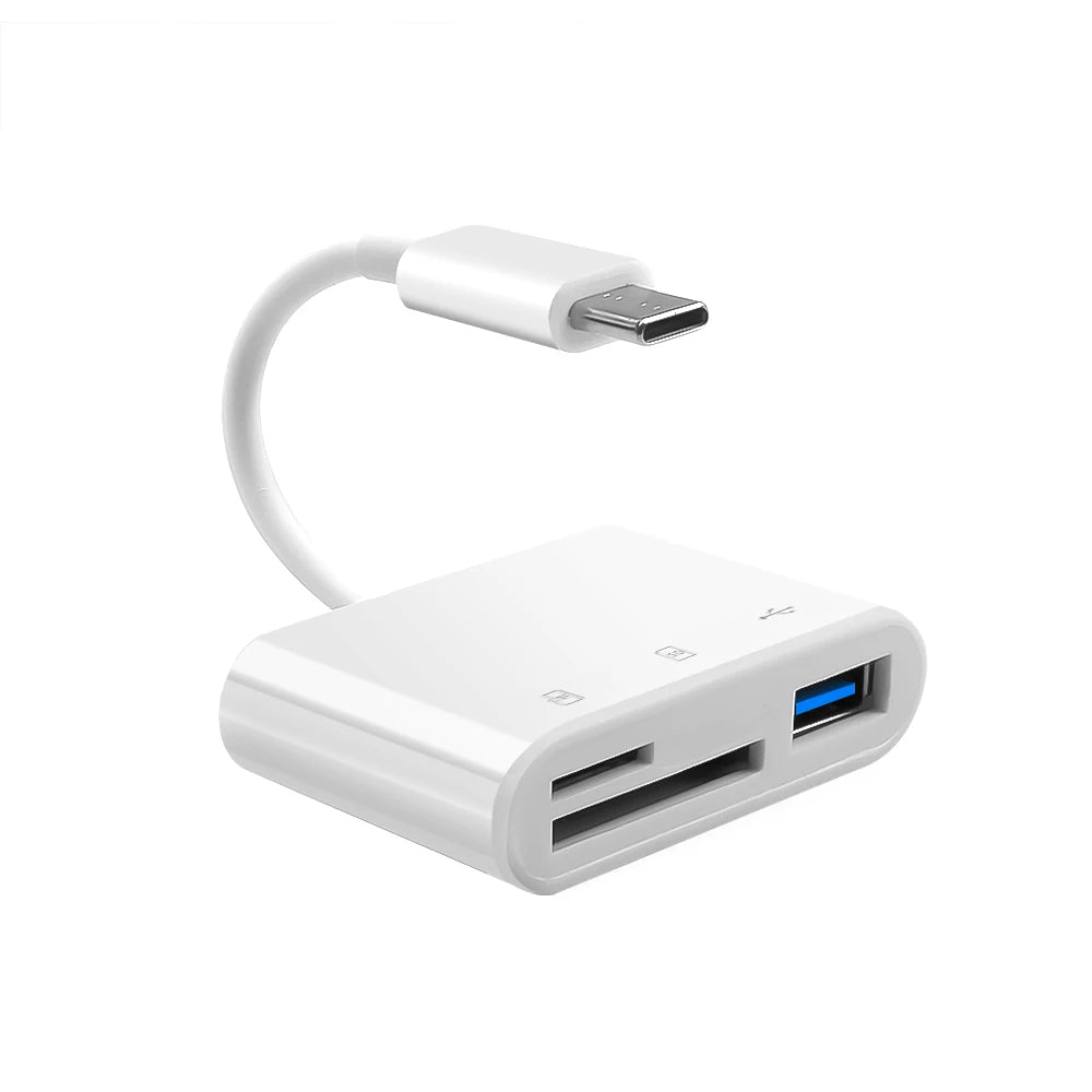 Type C Card Reader SD TF Memory Card Reader USB C OTG Adapter  High Speed Data transmitter for Phone 15 Macbook Smart Cell Phone