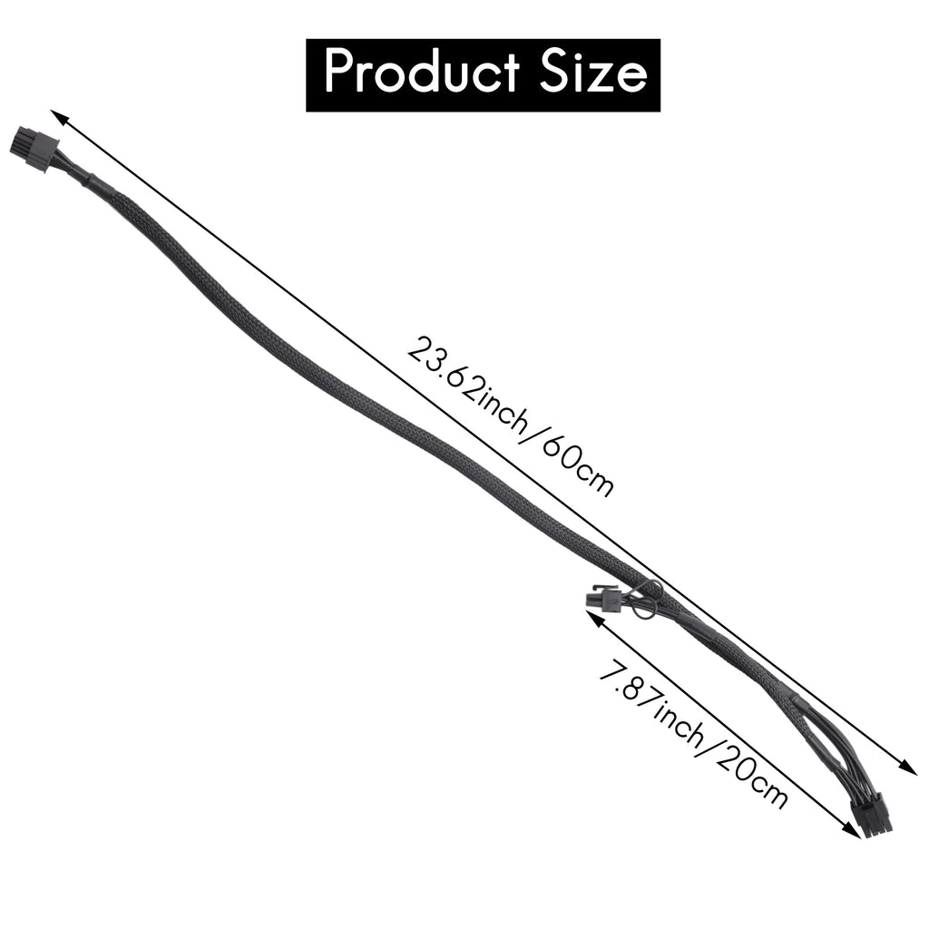 PSU 8Pin to Dual 8Pin(6+2) Pin PCIe Modular Power Supply Cable for EVGA Supernova G2 G3 P2 T2 GS 650 750 850 1000 1600
