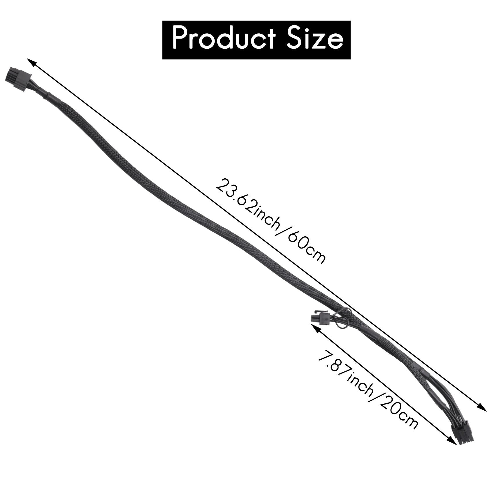 PSU 8Pin to Dual 8Pin(6+2) Pin PCIe Modular Power Supply Cable for EVGA Supernova G2 G3 P2 T2 GS 650 750 850 1000 1600