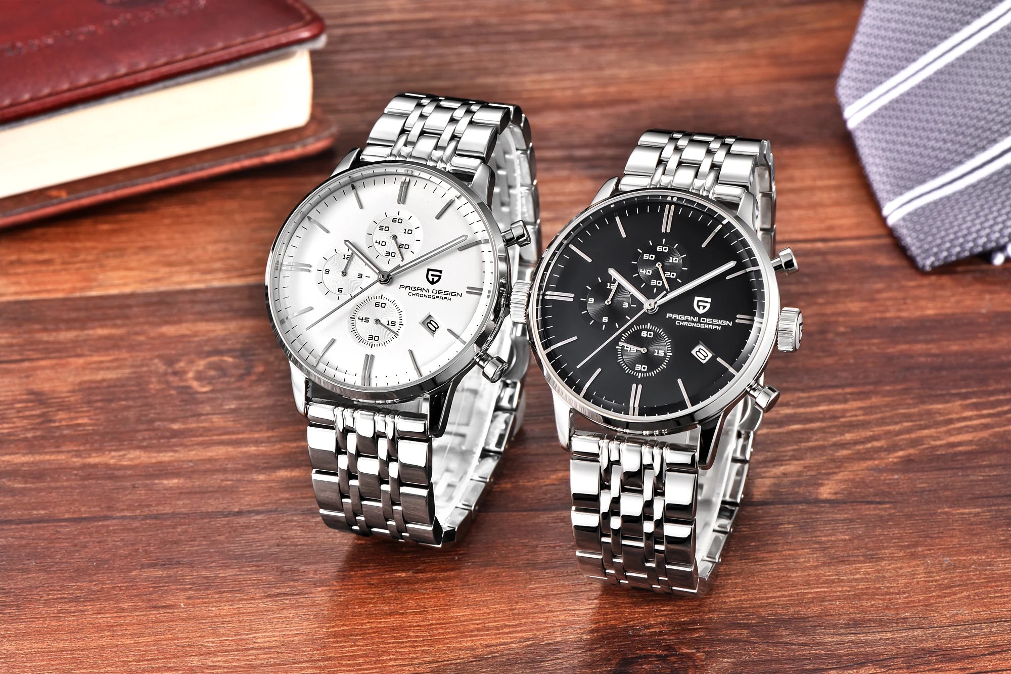 2025 New PAGANI DESIGN Business Men's Quartz Watch 46mm Brand Stainless Steel Waterproof Automatic Chronometer Relogo Masculino