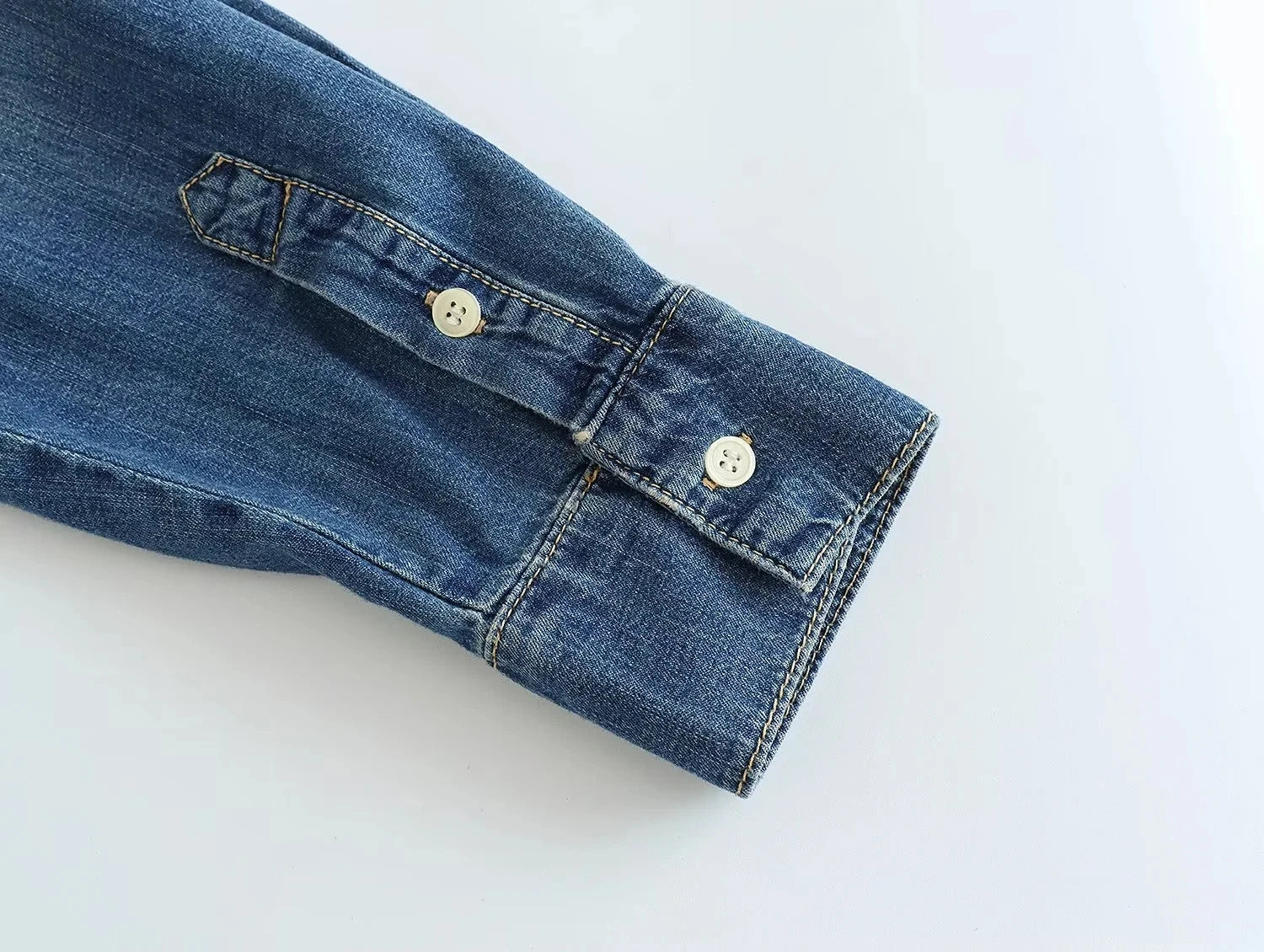 2025 Women's Denim Shirts Button Blouses Asymmetric's Shirts Tops