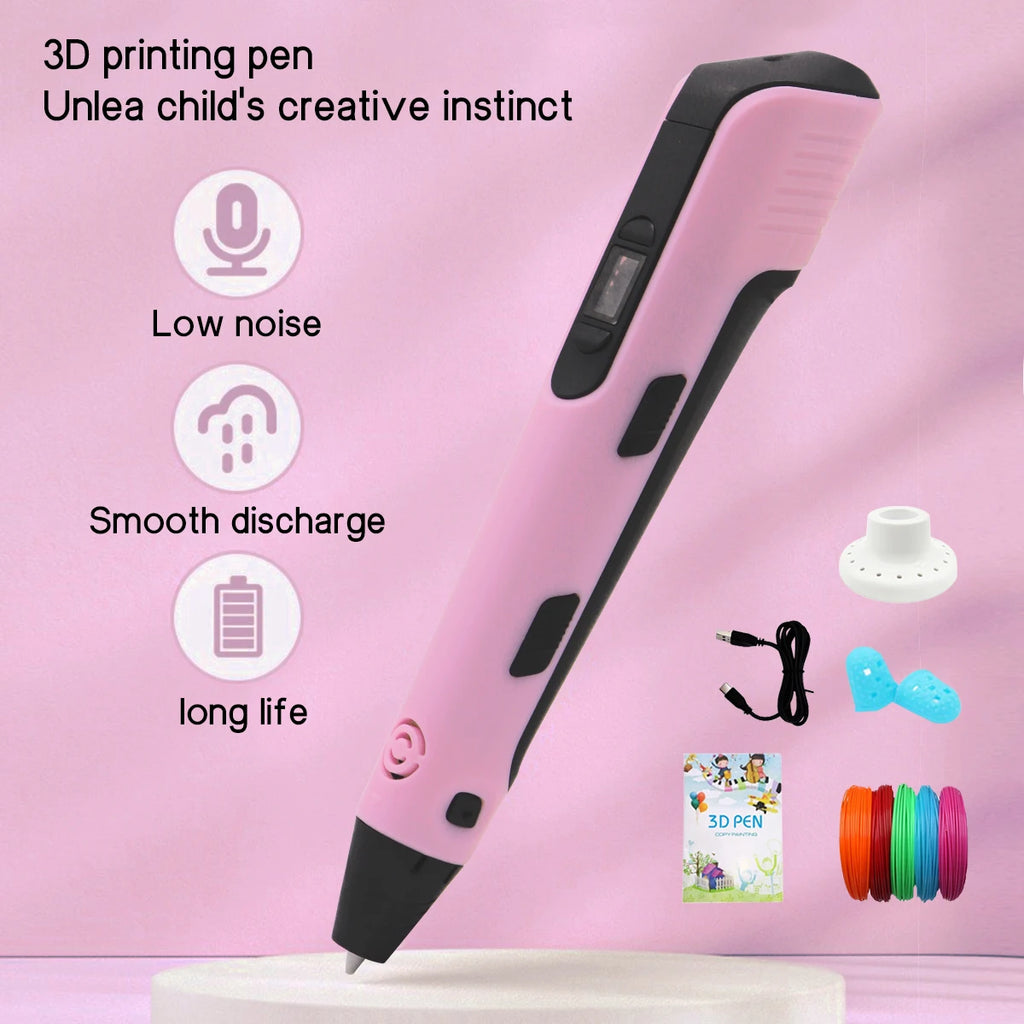 Upgraded 3D Printing Pen 9 Meter Pla Filaments Children S Birthday Christmas and New Year Gifts Three Dimensional Painting Tools