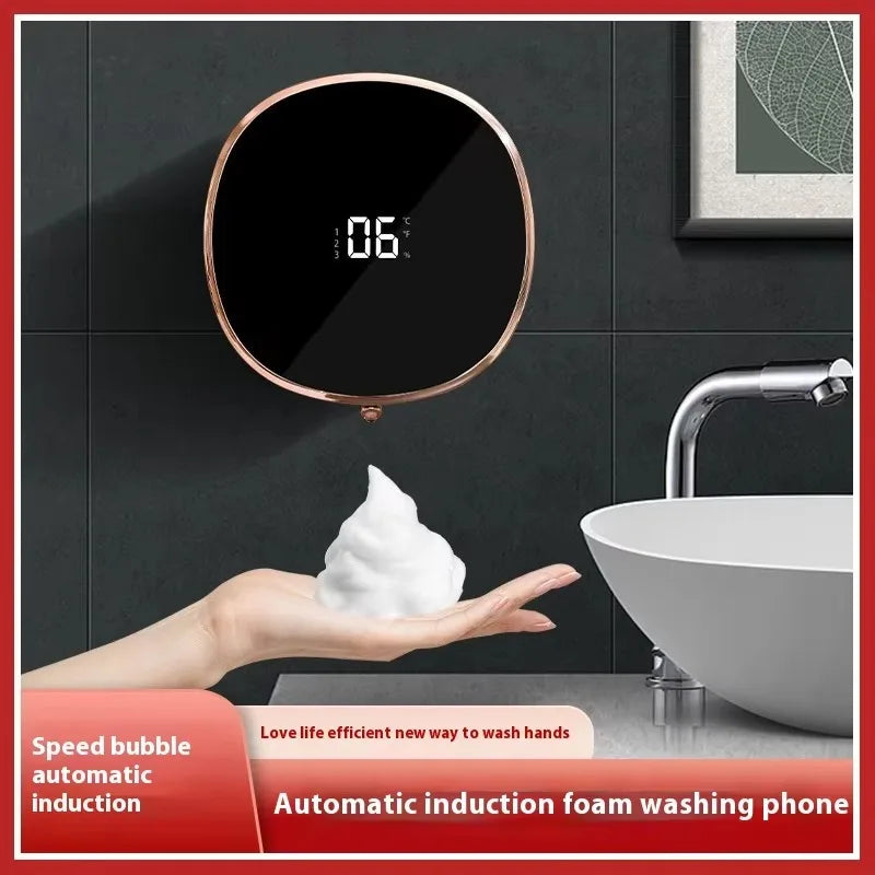 Automatic Rechargeable Electric Wall Mount Auto Dish Liquid Soap Dispenser Sensor Foaming Smart Touchless for Kitchen Bathroom