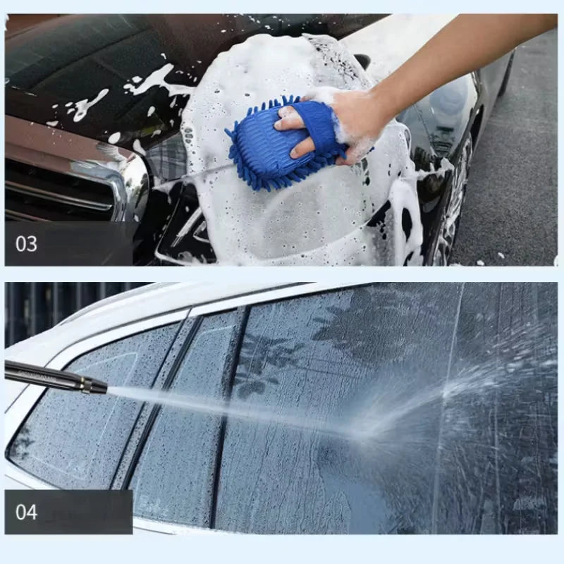 Portable High-Pressure Water Gun, 7 Spray Modes, Metal Alloy, Ergonomic Grip, Durable, Battery-Free, for Car Wash & Garden
