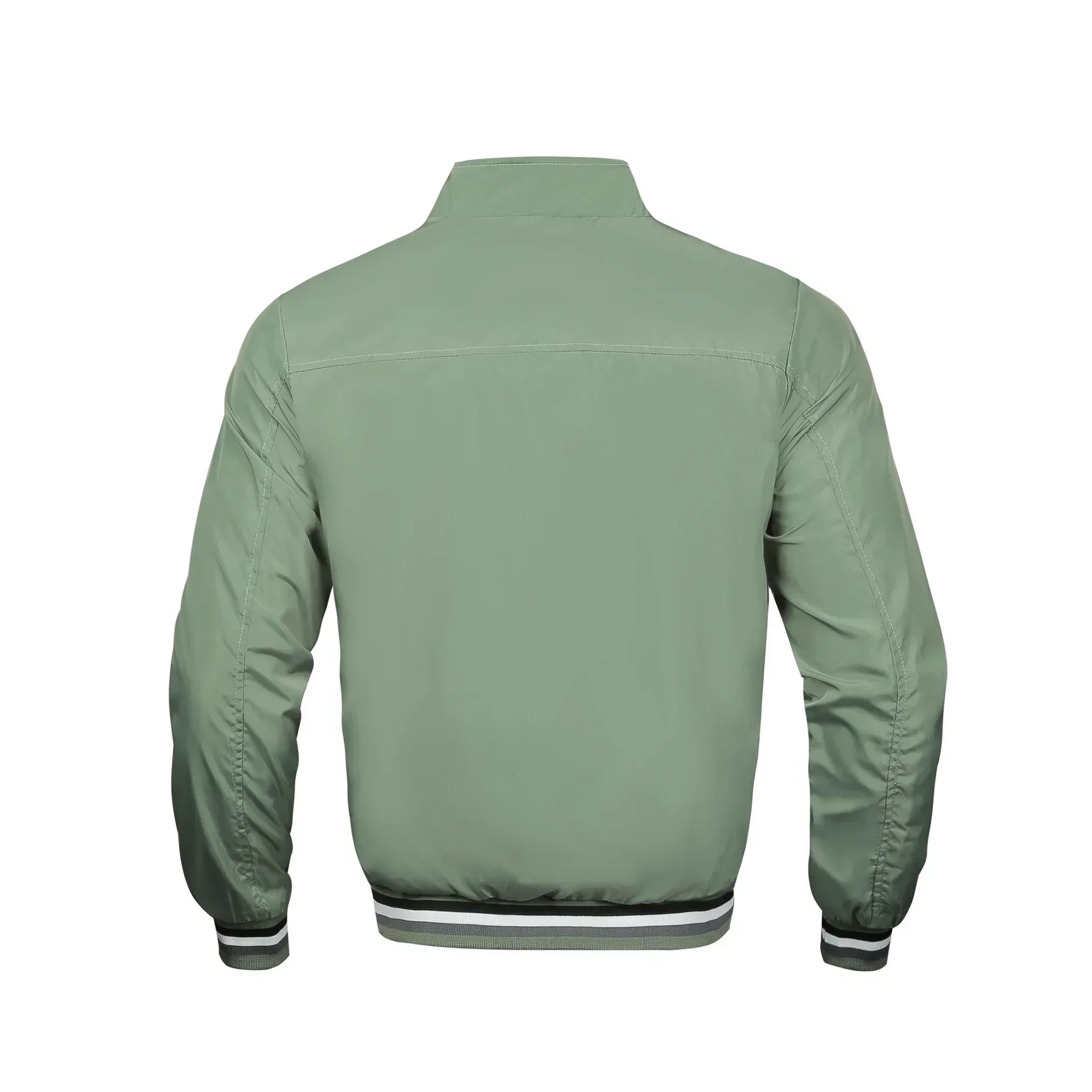 Embroidered Autumn and Winter Men's Stand Collar Casual Zipper Jacket Outdoor Sports Coat Windbreaker Jacket for Men Waterproof