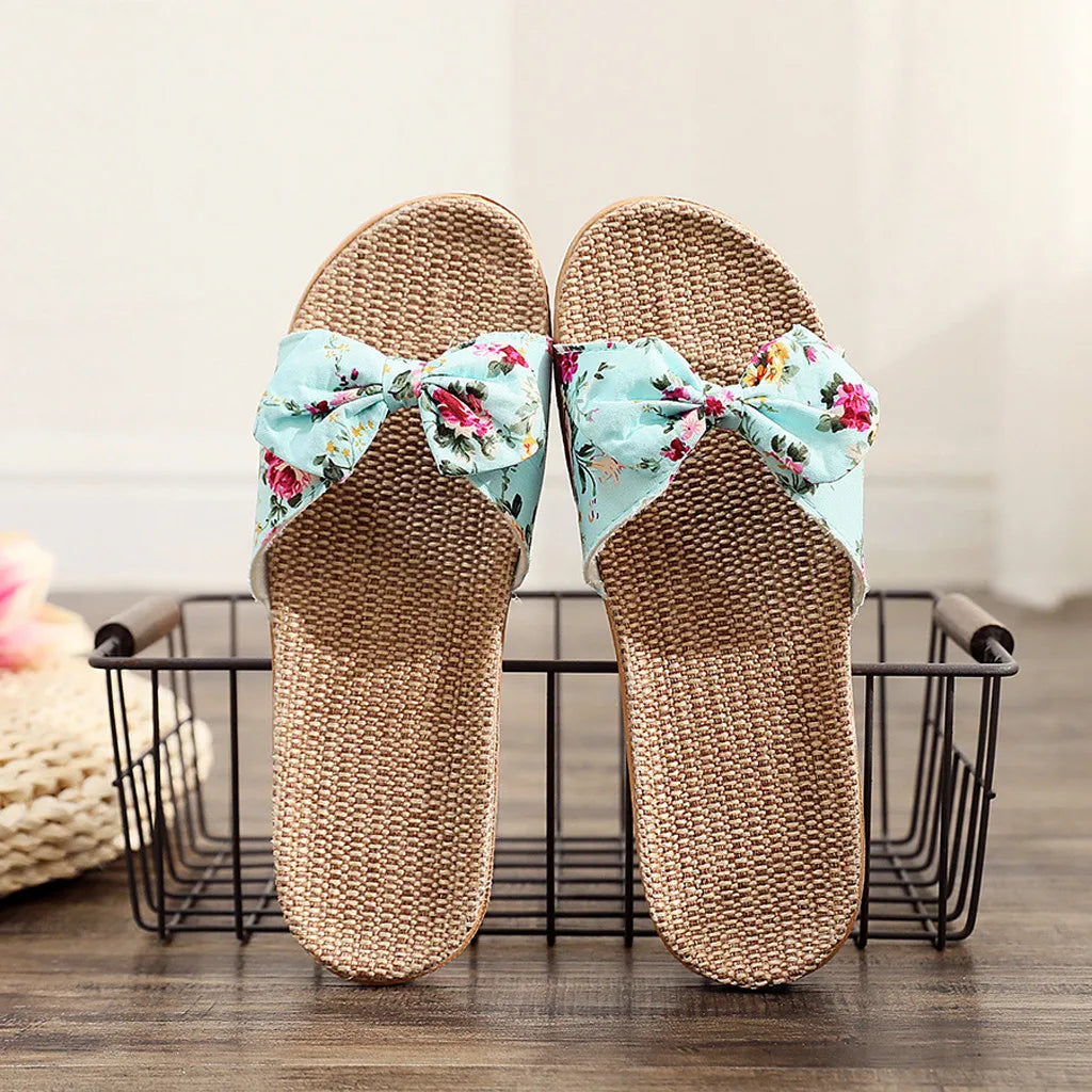 Neue Sommer Damen Pantoffeln Outdoor Strand Sandalen Bohemian Ethno-Stil Handgemachte Espadrilles Plateau Pantoffeln Flip-Flops Damen