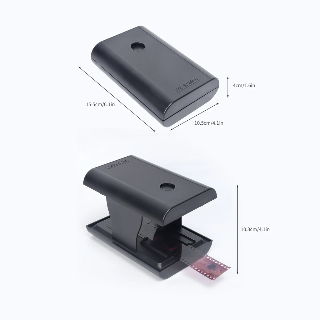 Mobile Film Slide Scanner for 35mm/135mm Negatives and Slides with LED Backlight Free APP Foldable Novelty Scanner Toys Gift