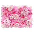 Silk Rose Flowers 3D Backdrop Wall Wedding Decoration Artificial Flower Wall Panel for Home Decor Backdrops Baby Shower