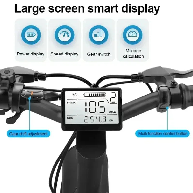 High-performance electric bicycle, 20-inch wide tire for leisure and entertainment, safe and durable 750W 48V15.6AH adult E-bike